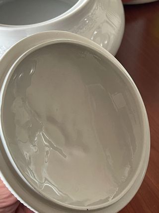 Zuppiera Fontebasso vintage in porcellana