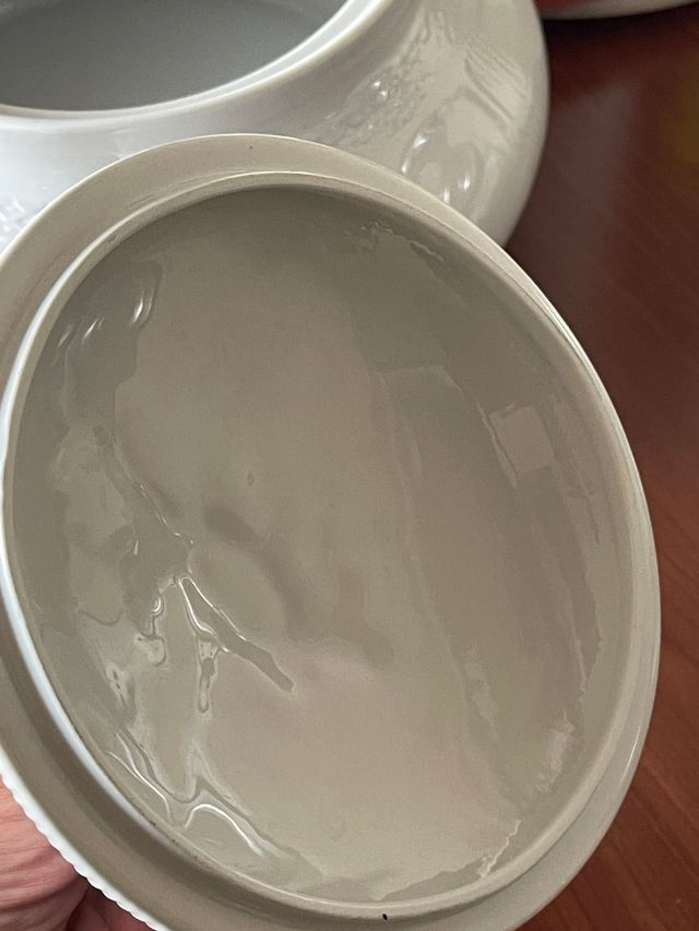 Zuppiera Fontebasso vintage in porcellana