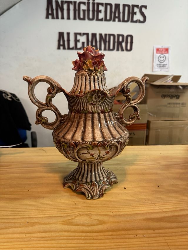 Figura Capodimonte Flores Cerámica