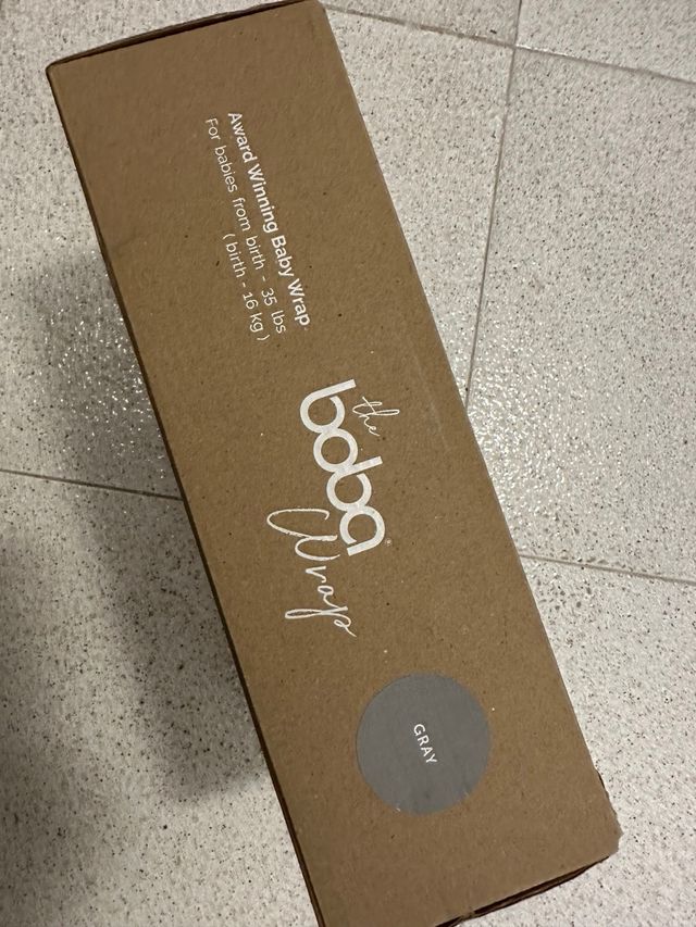 Fular portabebés Boba Wrap Gris