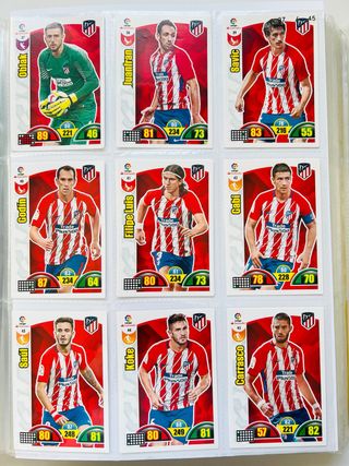 Lote 18 cromos Atlético Madrid Adrenalyn 2017-18