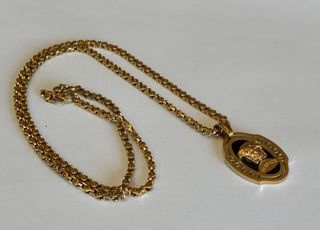 Colgante Versace Medusa Onix y Dorado