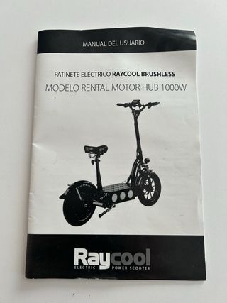 Patinete Eléctrico Raycool Rental 1000W