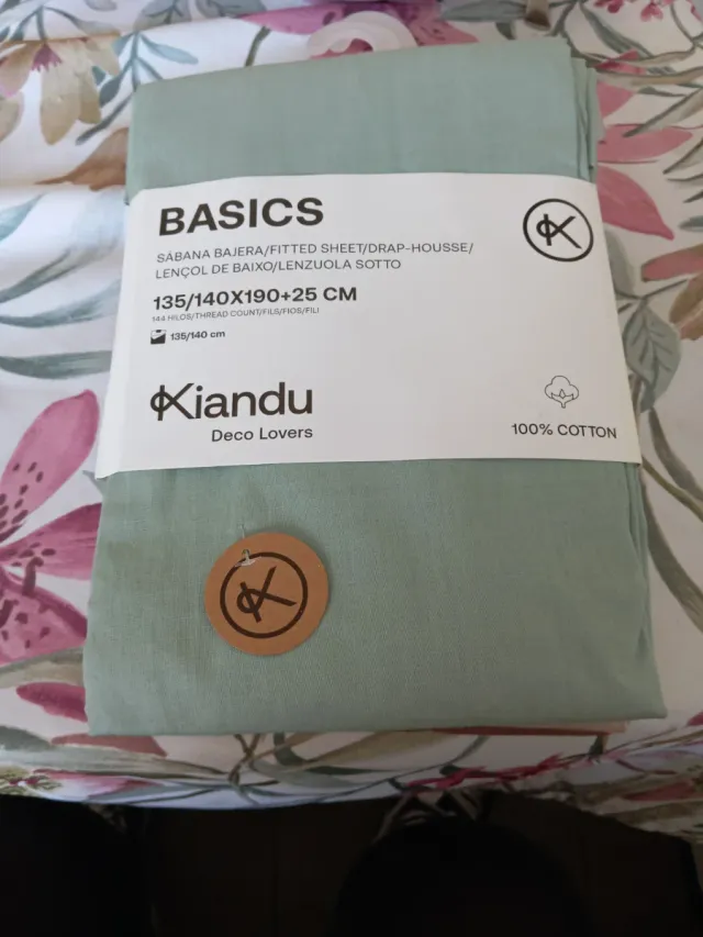 3 Sábanas Bajeras ajustables de Algodón 100% color