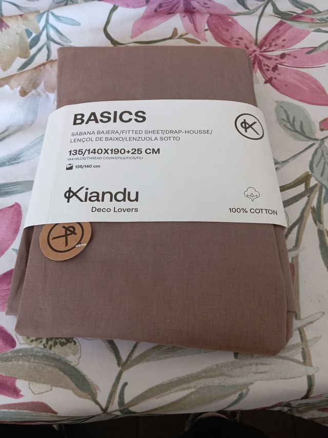 3 Sábanas Bajeras ajustables de Algodón 100% color