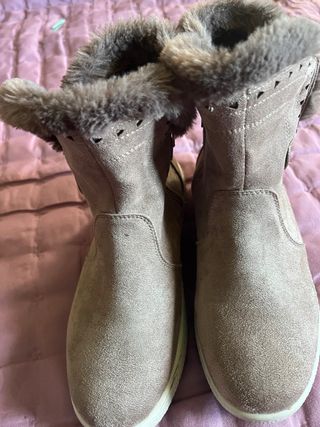 Botas de pelo tostado