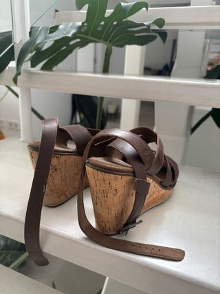 Sandalias Timberland Cuña Marrón Mujer