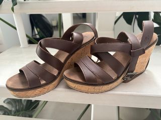 Sandalias Timberland Cuña Marrón Mujer