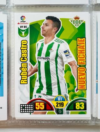 Lote 18 cromos Real Betis Adrenalyn 2017-18