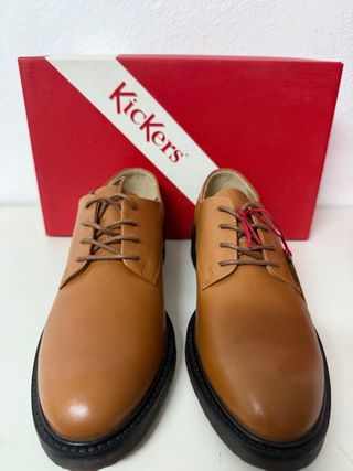 Zapatos Kickers cordones marrones talla 36