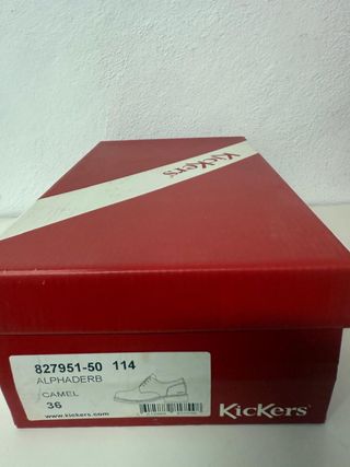 Zapatos Kickers cordones marrones talla 36