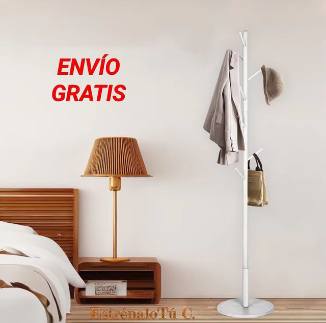 Appendiabiti in legno bianco