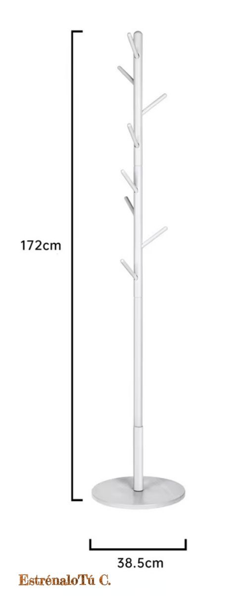 Appendiabiti in legno bianco