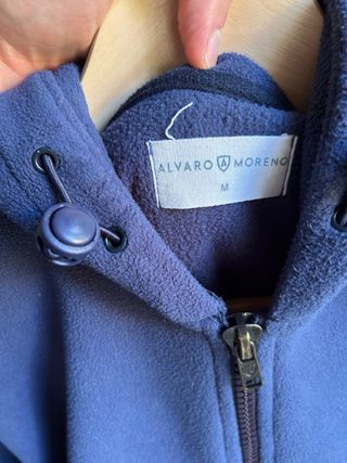 Sudadera Álvaro Moreno Azul Media Cremallera