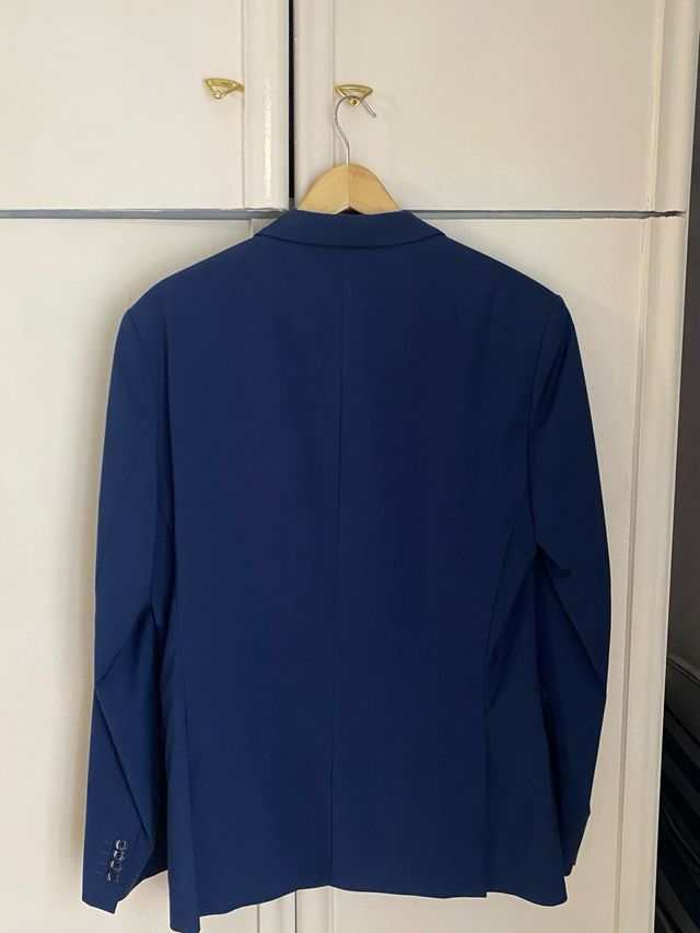 Americana azul de hombre