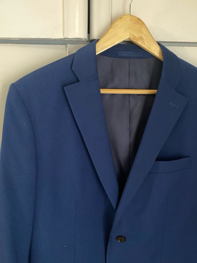 Americana azul de hombre