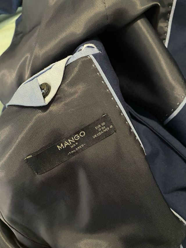 Americana azul de hombre