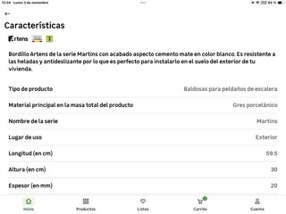 Gres porcelánico, 23 bordillos escalera Ext. 60x30