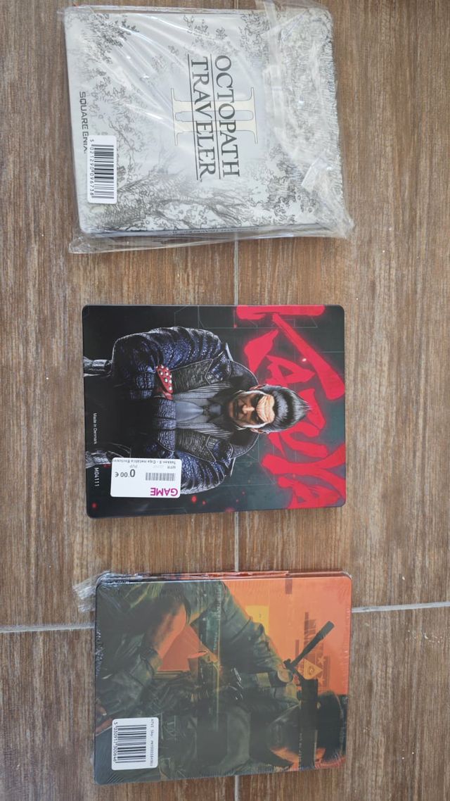 Steelbooks Tekken 8, O. Traveler 2, Black Ops 6