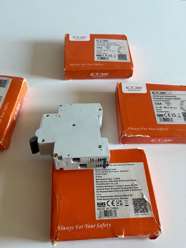 4 x Interruptor Etek Electric C6A