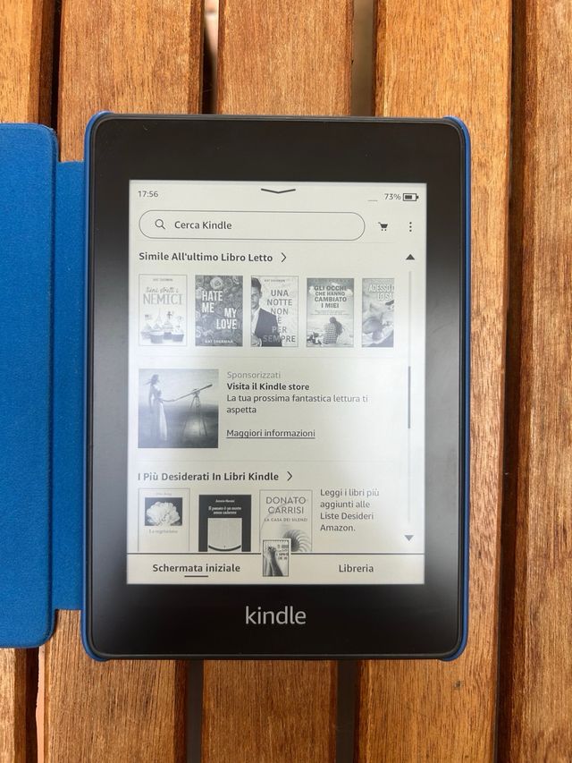 Kindle Paperwhite 10ª Geração c/ Capa Azul