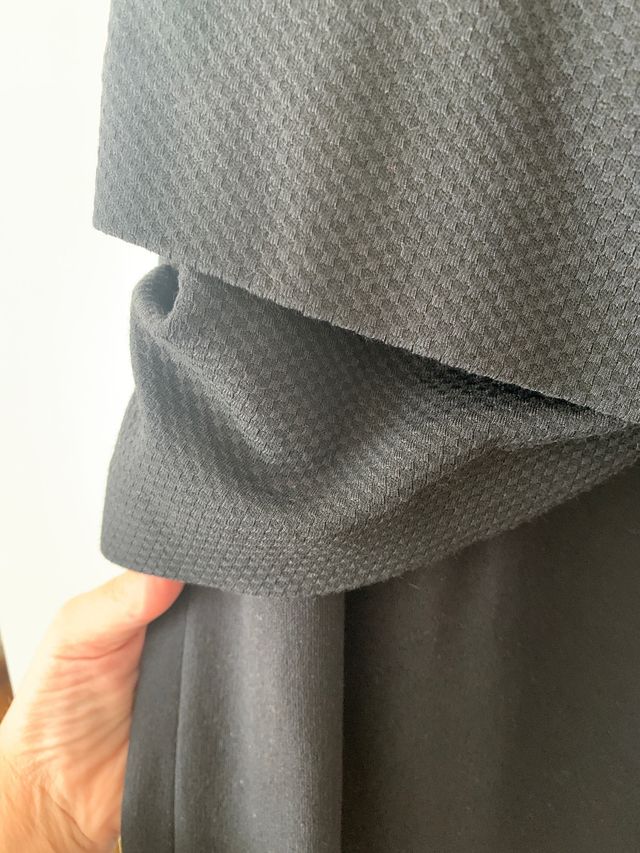 Vestido Mango Negro Punto Talla XXL