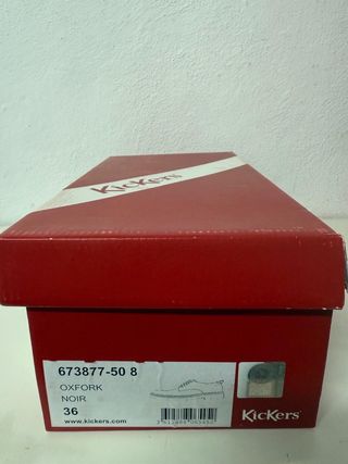 Zapatos Kickers cordones negros talla 36