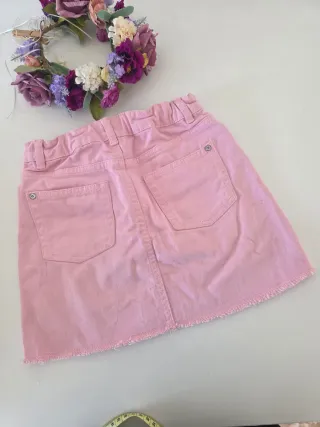 Falda vaquera Rosa para Niña