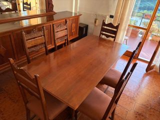 Tavolo massello stile neo-rinascimentale