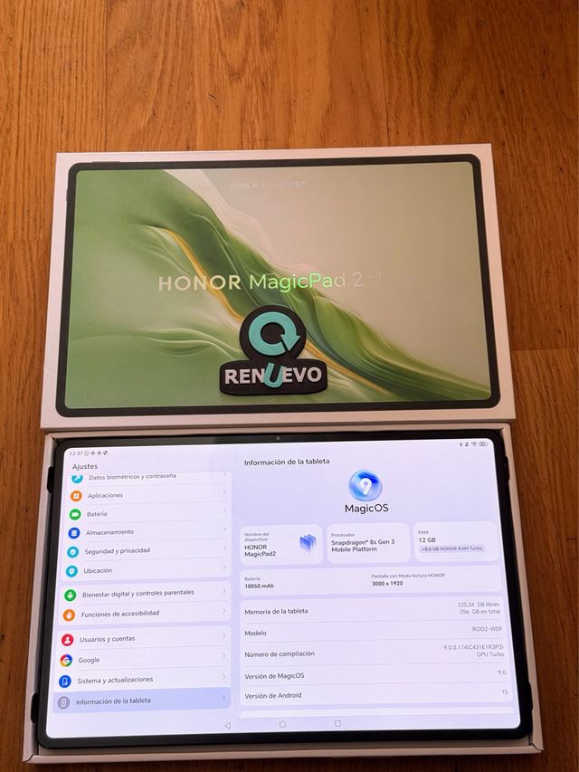 HONOR MagicPad 2 (256 GB) // Muy buen estado
