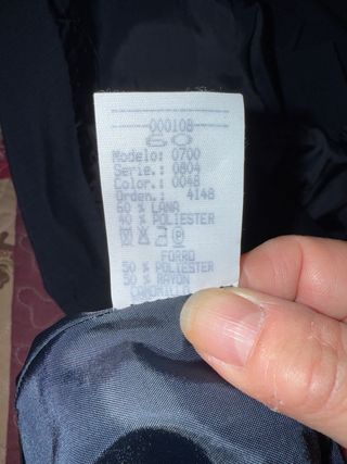 Traje de caballero azul marino 3 piezas