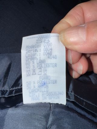 Traje de caballero azul marino 3 piezas