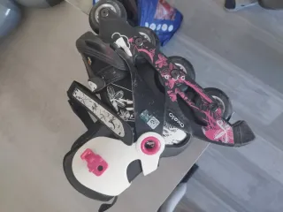 Set Patinaje Decathlon Patines Casco y Protectores