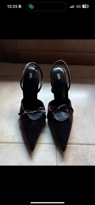 Scarpe con tacco Zara marroni