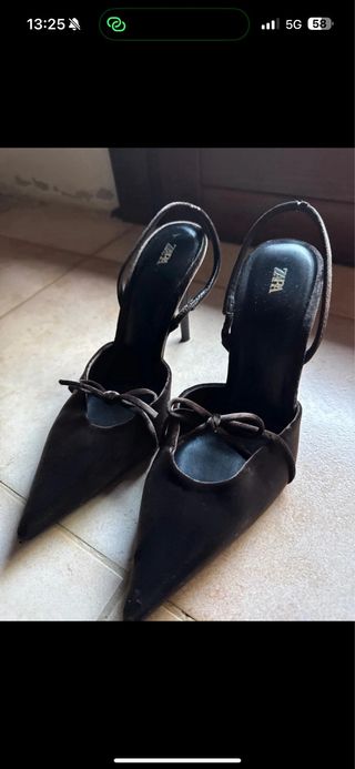Scarpe con tacco Zara marroni
