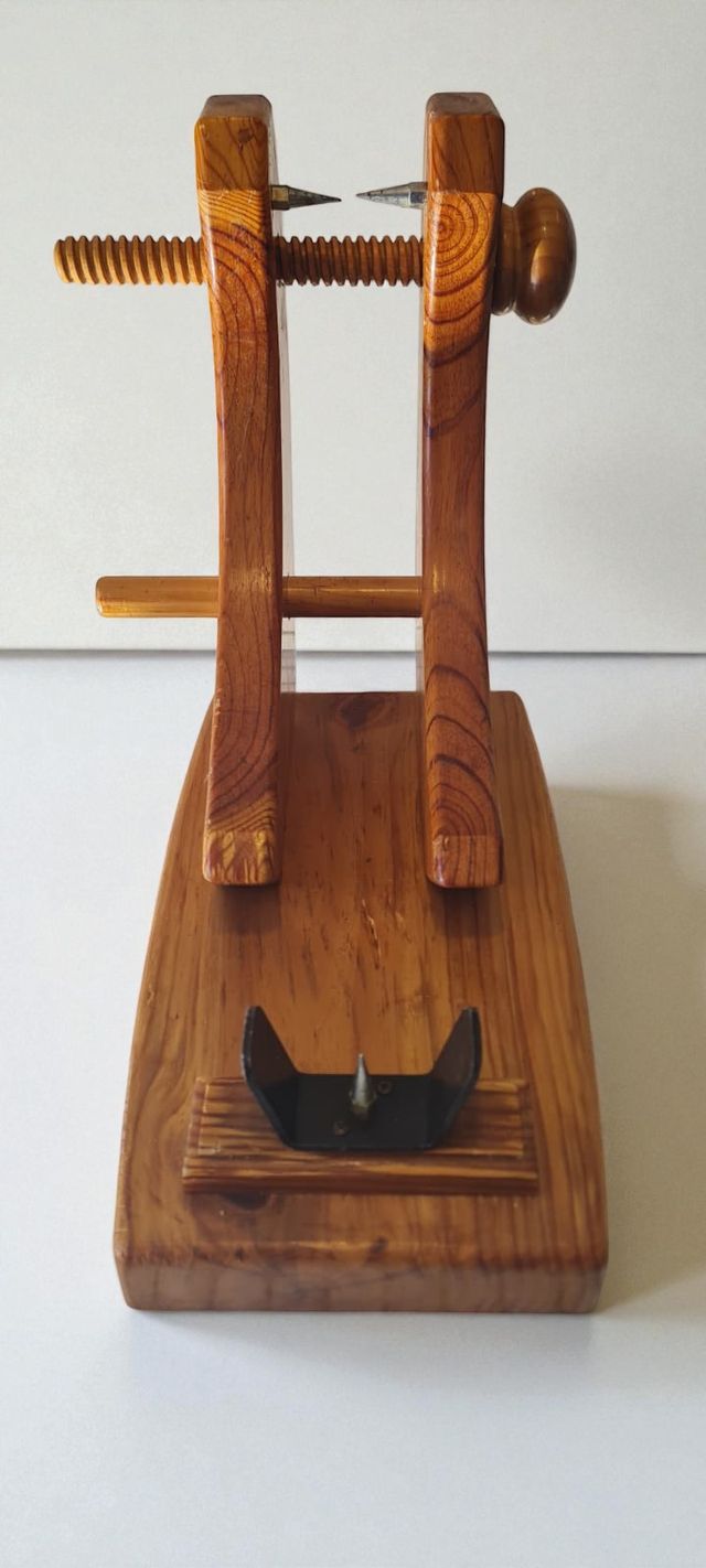 Porta prosciutto in legno e metallo