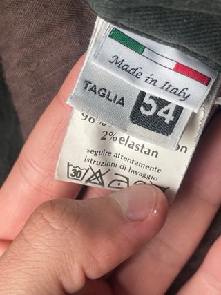 Pantaloni verdi con zip