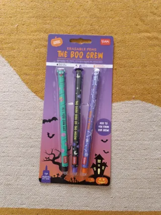 Set 3 Penne Gel Cancellabili Legami The Boo Crew