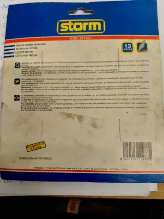 Juego de Cuchillas de Precisión Storm