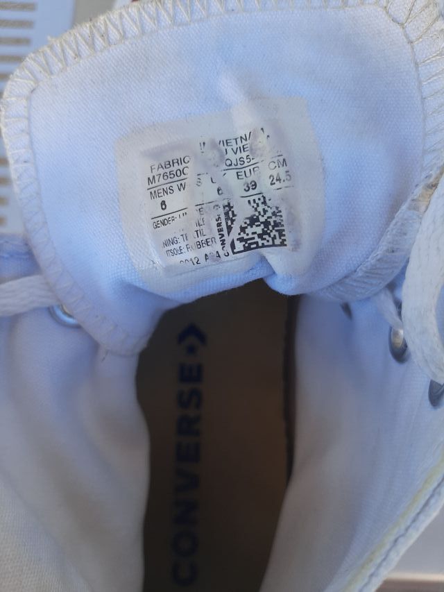 Zapatillas Converse Blancas Mujer/Hombre Talla 38