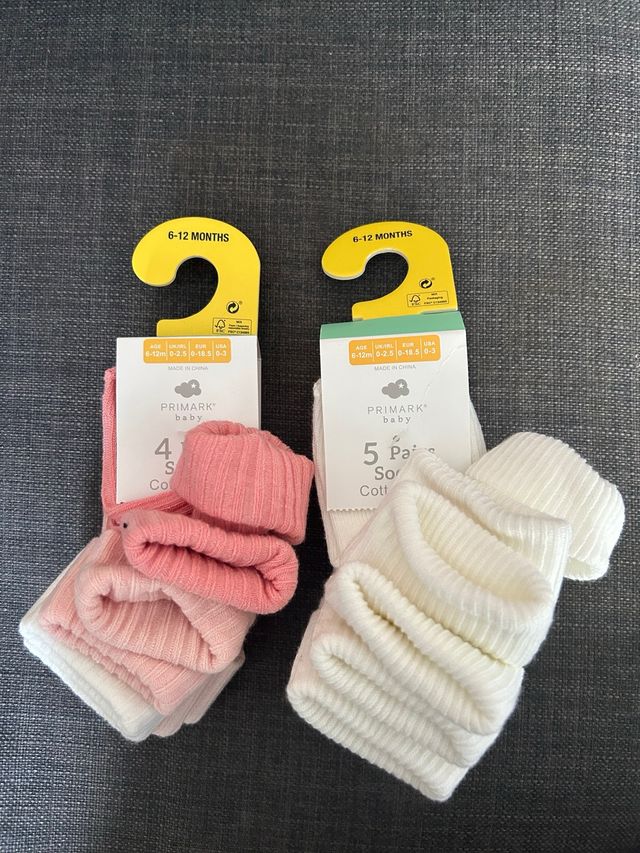 Calcetines bebé Primark 4 y 5 pares