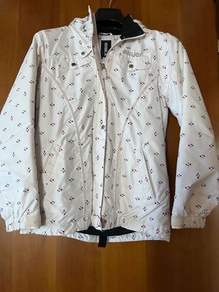 Giacca sci bambina Brugi bianca fantasia