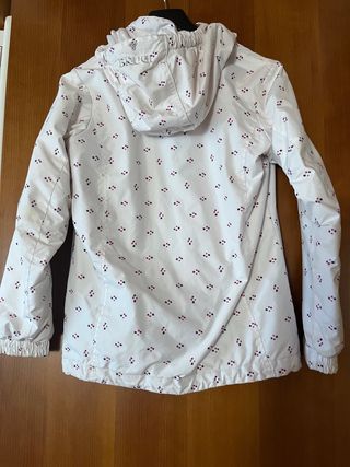 Giacca sci bambina Brugi bianca fantasia