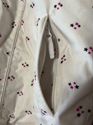 Giacca sci bambina Brugi bianca fantasia