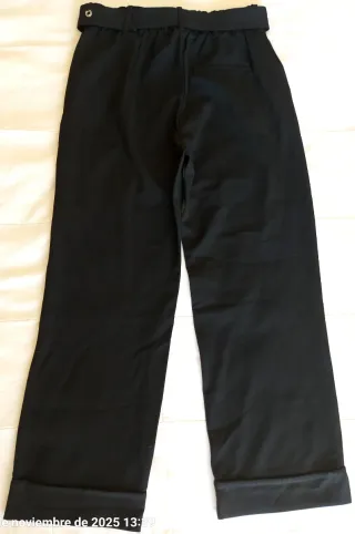Pantalón Negro Bershka Talla M