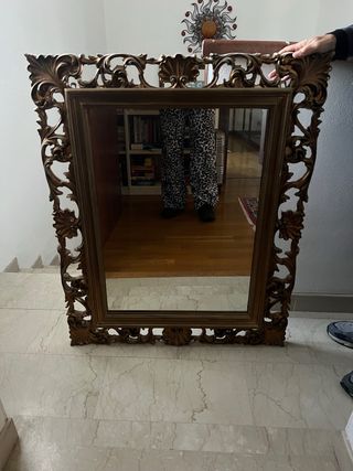 Specchio vintage anni '70 oro