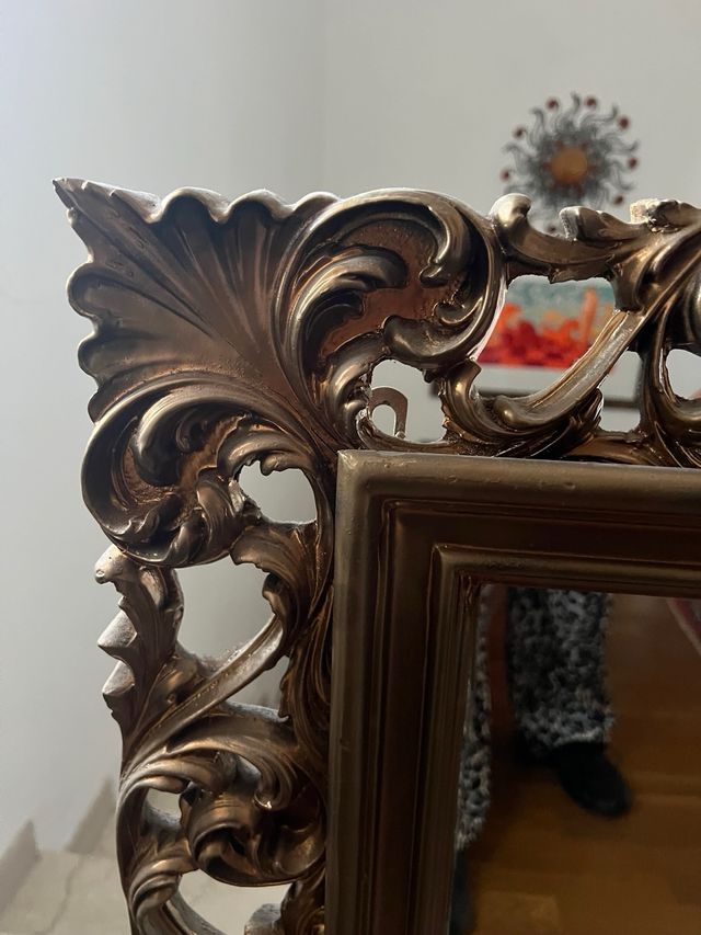 Specchio vintage anni '70 oro