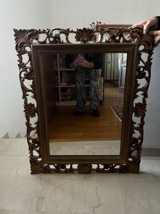 Specchio vintage anni '70 oro