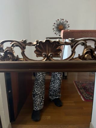 Specchio vintage anni '70 oro