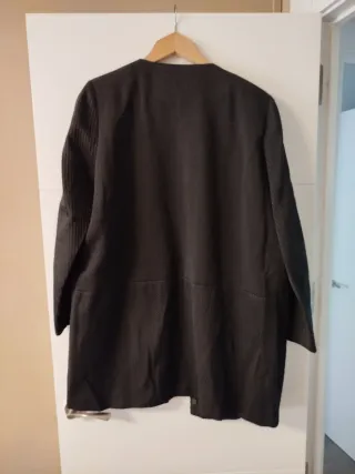 Abrigo Mango Mujer Negro